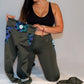 Reflective Camo Rainbow Olive Green Leggings