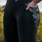 Reflective Camo Silver Black Leggings