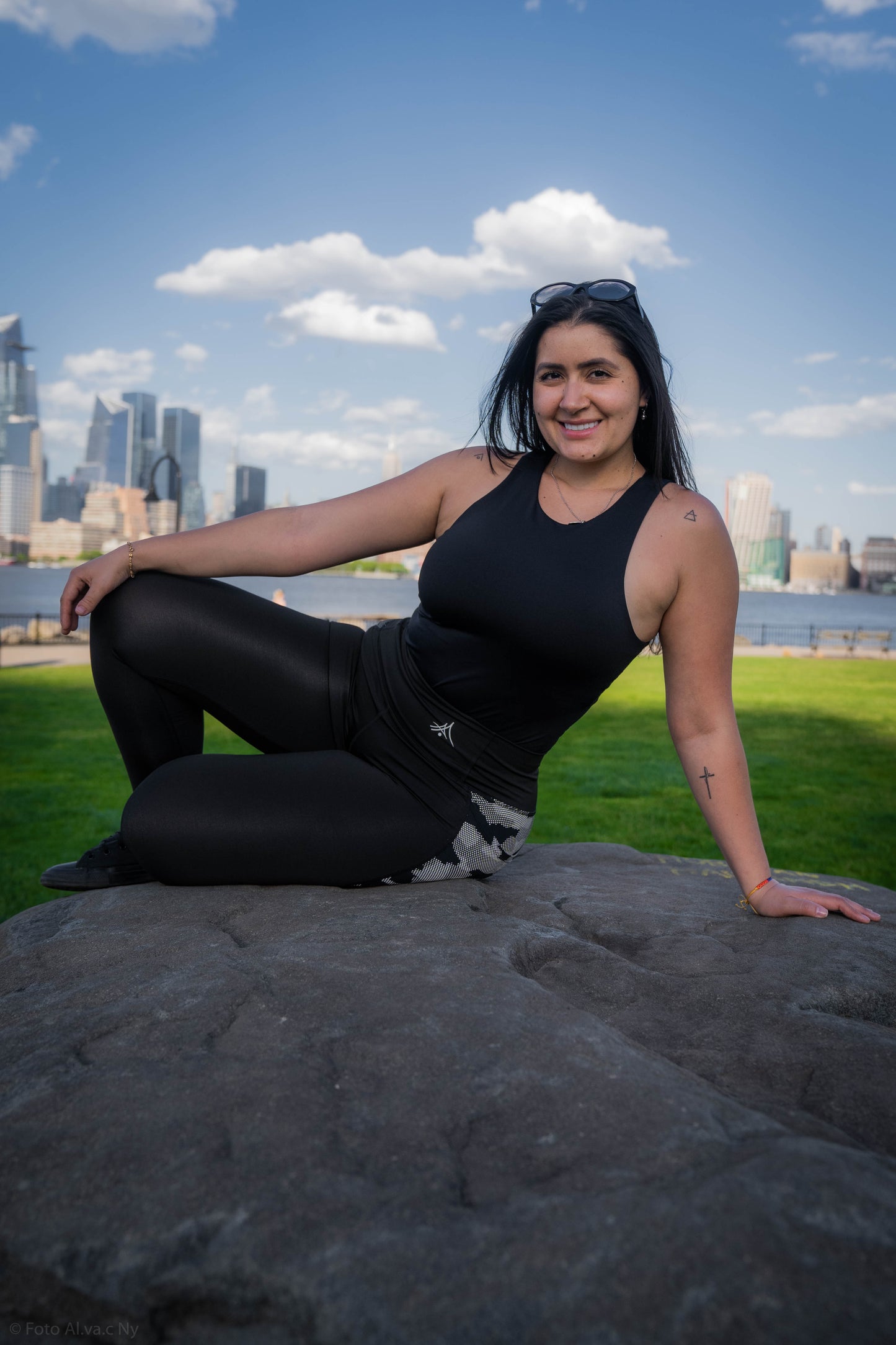 Reflective Camo Silver Black Leggings